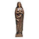 Bronze statue of Our Lady praying, 31.5 in, for OUTDOOR s1