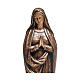 Bronze statue of Our Lady praying, 31.5 in, for OUTDOOR s2