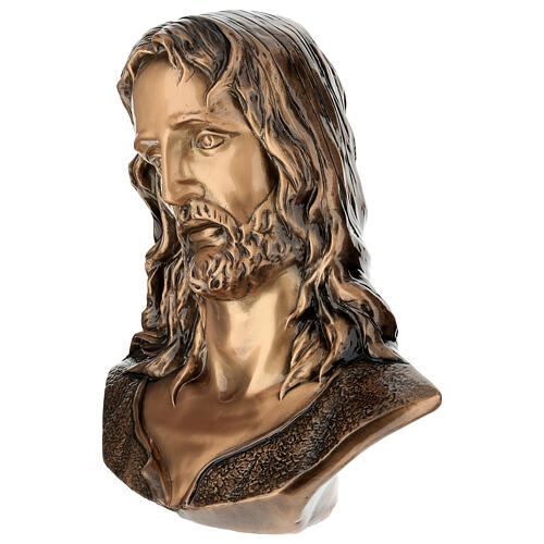Bronzebüste, leidender Christus, 40 cm, für den AUßENBEREICH 3