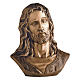 Bronzebüste, leidender Christus, 40 cm, für den AUßENBEREICH s1