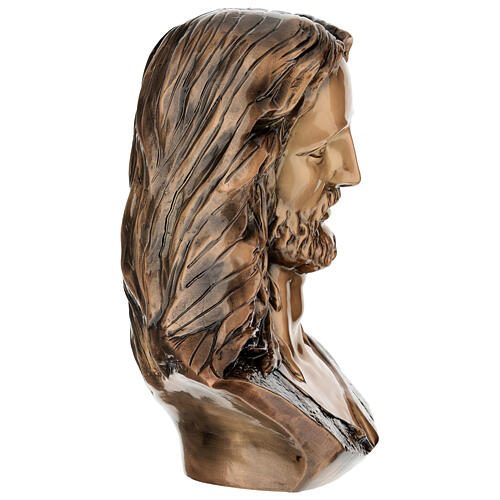 Bust of Suffering Christ in bronze 40 cm for EXTERNAL USE 6