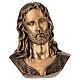 Busto Cristo sofferente bronzo 40 cm per ESTERNO s1