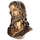 Busto Cristo sofferente bronzo 40 cm per ESTERNO s3