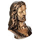 Busto Cristo sofferente bronzo 40 cm per ESTERNO s4