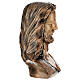 Busto Cristo sofferente bronzo 40 cm per ESTERNO s6
