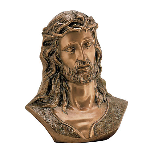 Bronzebüste, Ecce homo, 40 cm, für den AUßENBEREICH 1