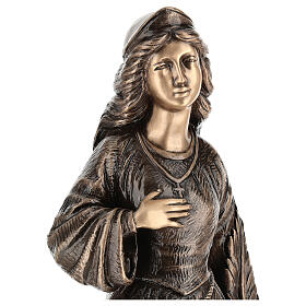 Statue of St. Barbara in bronze 75 cm for EXTERNAL USE