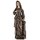 Statue of St. Barbara in bronze 75 cm for EXTERNAL USE s1
