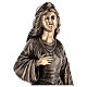 Statue of St. Barbara in bronze 75 cm for EXTERNAL USE s2