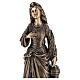 Statue of St. Barbara in bronze 75 cm for EXTERNAL USE s3