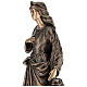 Statue of St. Barbara in bronze 75 cm for EXTERNAL USE s5