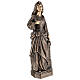 Statue of St. Barbara in bronze 75 cm for EXTERNAL USE s6