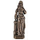 Statue of St. Barbara in bronze 75 cm for EXTERNAL USE s9