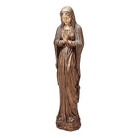 Imagem Virgem em oração bronze 155 para EXTERIOR