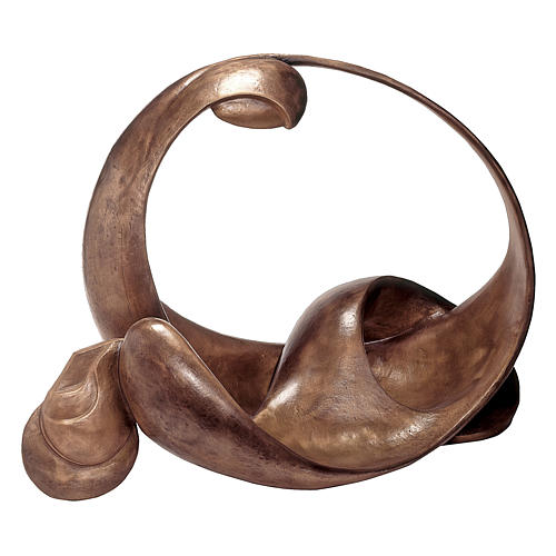 Estatua Piedad estilizada bronce 80 cm para EXTERIOR 1
