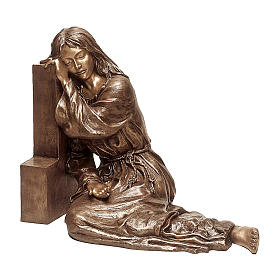 Statue of Mary Magdalene in bronze 80 cm for EXTERNAL USE