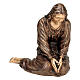 Statue of Mourning Woman in bronze 75 cm for EXTERNAL USE s1