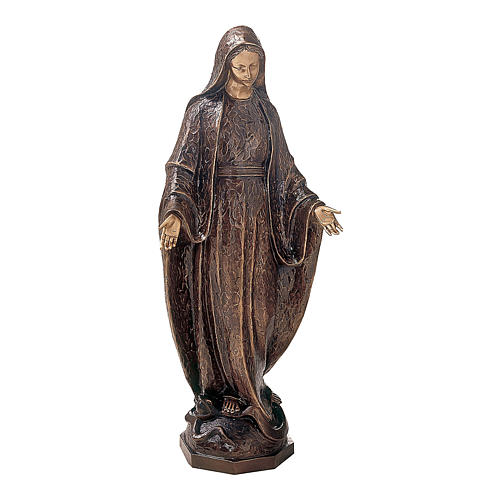 Bronzestatue, Wundertätige Madonna, 175 cm, für den AUßENBEREICH 1