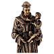 Bronzestatue, Heiliger Antonius von Padua, 60 cm, für den AUßENBEREICH s2