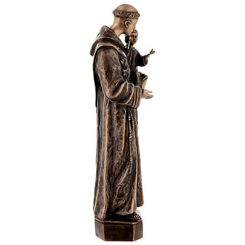 Estatua broncea San Antonio Padua 60 cm para EXTERIOR 7