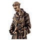 Estatua broncea San Antonio Padua 60 cm para EXTERIOR s4