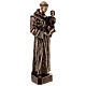 Estatua broncea San Antonio Padua 60 cm para EXTERIOR s5