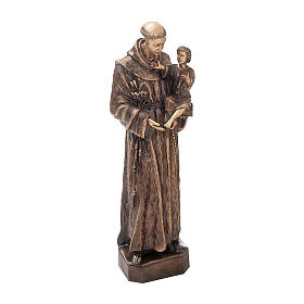 Statue sacre in metallo: Statua bronzea Sant'Antonio Padova 60 cm per ESTERNO