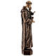 Statua bronzea Sant'Antonio Padova 60 cm per ESTERNO s7