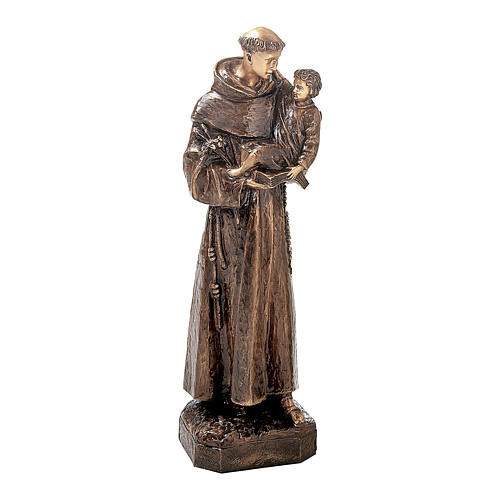 Bronzestatue, Heiliger Antonius von Padua, 80 cm, für den AUßENBEREICH 1