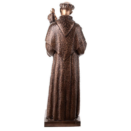 Bronzestatue, Heiliger Antonius von Padua mit Kind, 120 cm, für den AUßENBEREICH 12