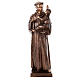 Bronzestatue, Heiliger Antonius von Padua mit Kind, 120 cm, für den AUßENBEREICH s1