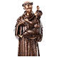 Bronzestatue, Heiliger Antonius von Padua mit Kind, 120 cm, für den AUßENBEREICH s3