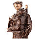 Bronzestatue, Heiliger Antonius von Padua mit Kind, 120 cm, für den AUßENBEREICH s7