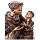 Statue of St. Anthony with Child in bronze 120 cm for EXTERNAL USE s5