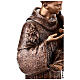 Statue of St. Anthony with Child in bronze 120 cm for EXTERNAL USE s8