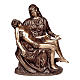 Statue of Detail of the Pietà in bronze 85 cm for EXTERNAL USE s1