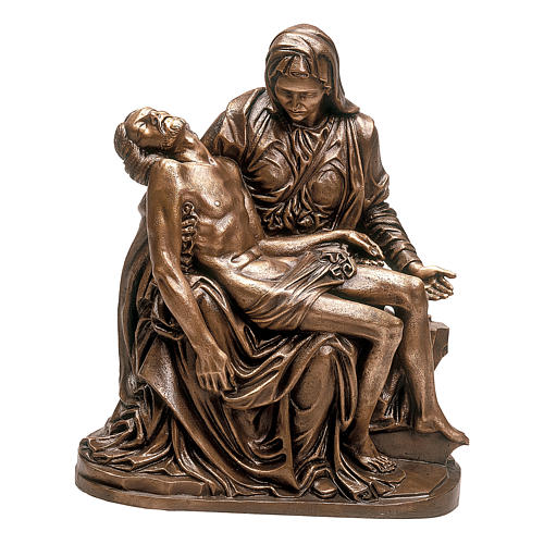 Escultura Piedad bronce 70 cm para EXTERIOR 1