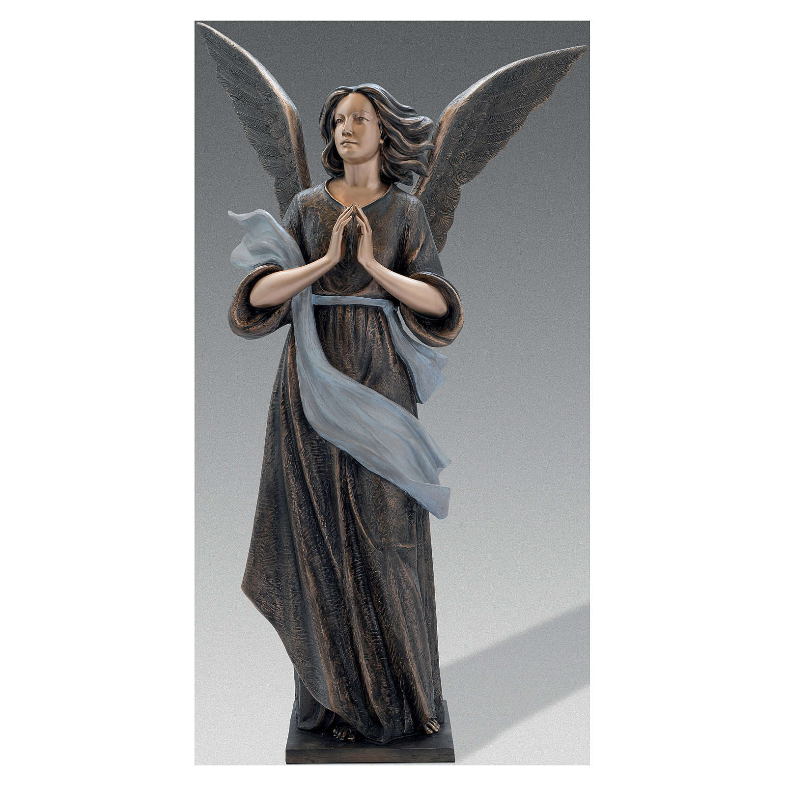 Statue of Guardian Angel in bronze 210 cm for EXTERNAL USE online
