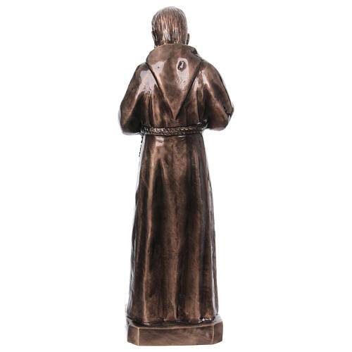 Estatua San Padre Pío bronce 80 cm para EXTERIOR 6