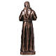 Estatua San Padre Pío bronce 80 cm para EXTERIOR s6