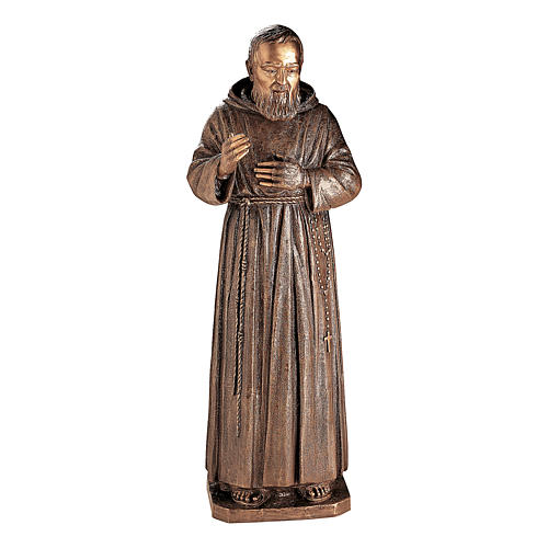 Statue of Padre Pio of Pietralcina in bronze 140 cm for EXTERNAL USE 1