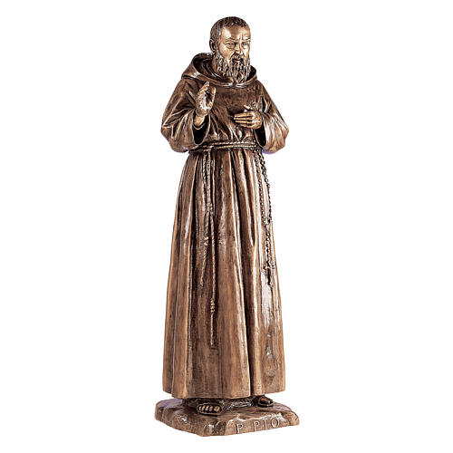 Estatua San Pío de Pietralcina bronce 180 cm para EXTERIOR 1