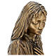 Funerary statue of grieving girl in bronze 45 cm for EXTERNAL USE s6