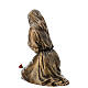 Funerary statue of grieving girl in bronze 45 cm for EXTERNAL USE s11