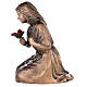 Bronzestatue Frau mit Blumen 45 cm Höhe für den AUßENBEREICH s6