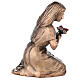 Bronzestatue Frau mit Blumen 45 cm Höhe für den AUßENBEREICH s8