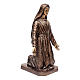 Estatua funeraria Virgen arrodillada 65 cm bronze para EXTERIOR s1