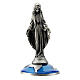 Statuina Madonna Miracolosa su base con mondo 6 cm s1