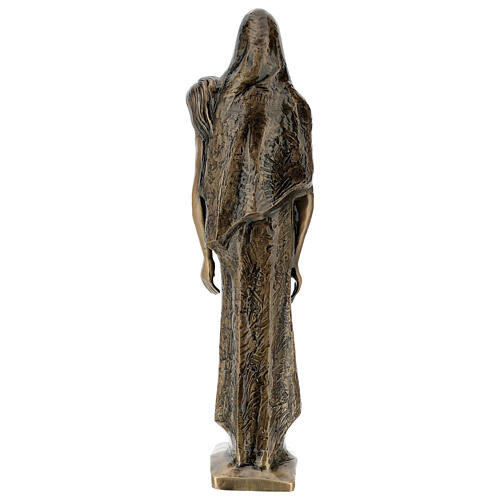 Piedad de pie estatua bronce PARA EXTERIOR 80 cm 11
