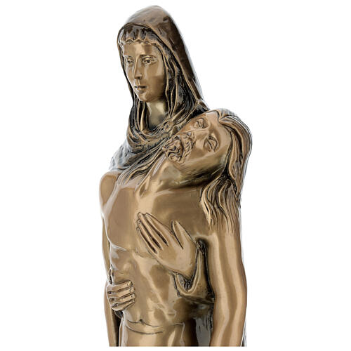 Pieta statue standing in bronze FOR OUTDOORS 80 cm 2